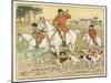 Huntsman Blows His Horn to Start the Hunt-Randolph Caldecott-Mounted Art Print