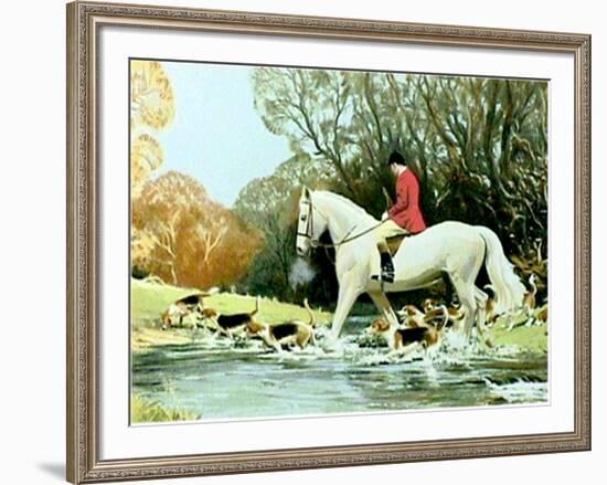 Huntsman Crossing Stream-Frank Wootton-Framed Limited Edition