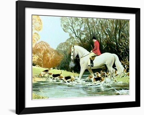 Huntsman Crossing Stream-Frank Wootton-Framed Limited Edition