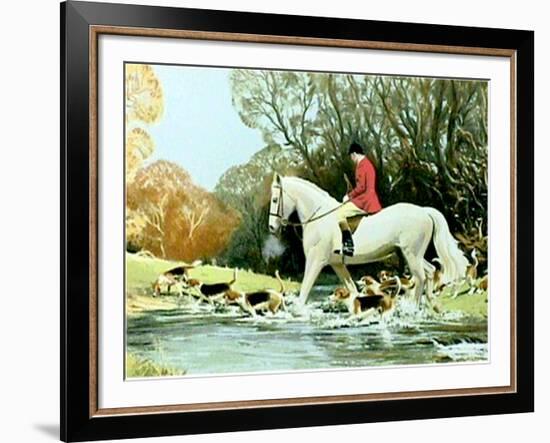 Huntsman Crossing Stream-Frank Wootton-Framed Limited Edition