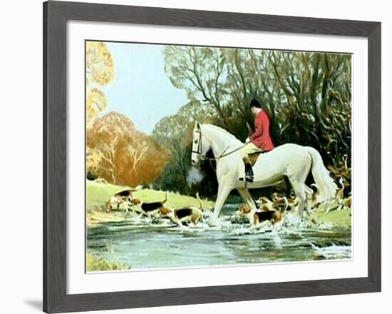 Huntsman Crossing Stream-Frank Wootton-Framed Limited Edition