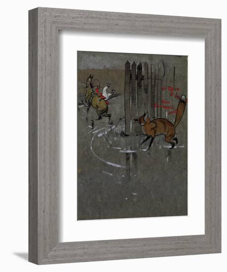 Huntsman Taking a Toss, c.1894-Joseph Crawhall-Framed Giclee Print