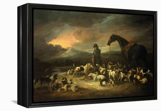 Huntsman with his Pack-George Morland-Framed Premier Image Canvas