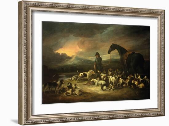 Huntsman with his Pack-George Morland-Framed Giclee Print