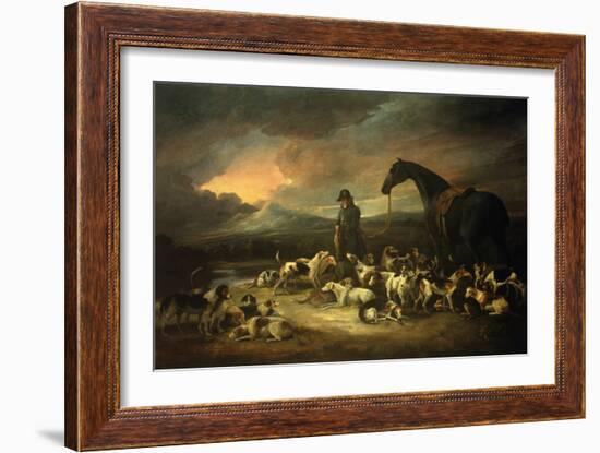 Huntsman with his Pack-George Morland-Framed Giclee Print