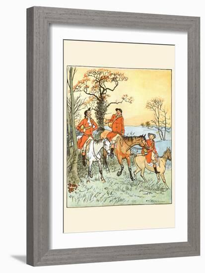 Huntsmen Recounted the Day-Randolph Caldecott-Framed Art Print