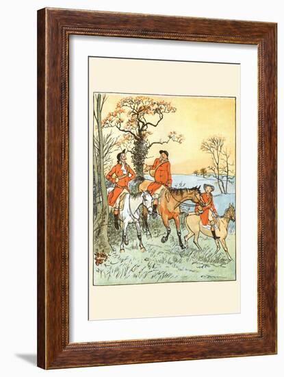 Huntsmen Recounted the Day-Randolph Caldecott-Framed Art Print