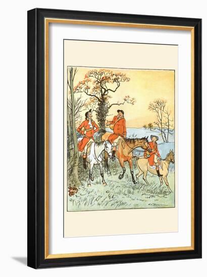 Huntsmen Recounted the Day-Randolph Caldecott-Framed Art Print