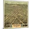 Huntsville, Alabama - Panoramic Map-Lantern Press-Mounted Art Print