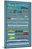 Huntsville, Alabama - Railways of History Infographic-Lantern Press-Mounted Art Print