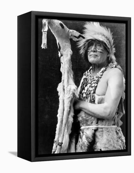 Hupa Dancer, C1923-Edward S. Curtis-Framed Premier Image Canvas