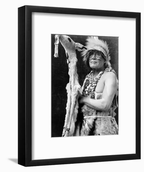 Hupa Dancer, C1923-Edward S. Curtis-Framed Photographic Print