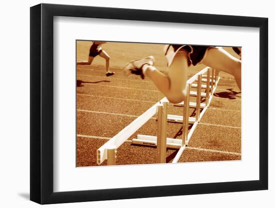 Hurdle Race-soupstock-Framed Photographic Print
