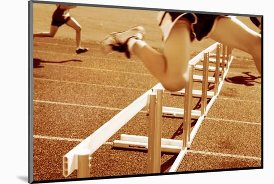 Hurdle Race-soupstock-Mounted Photographic Print