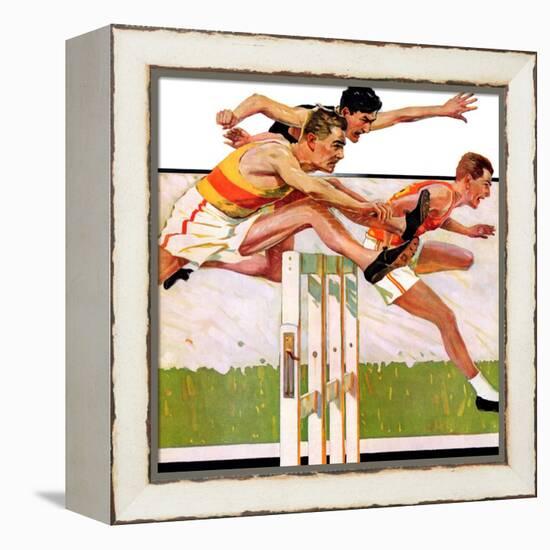 "Hurdlers,"May 4, 1935-Maurice Bower-Framed Premier Image Canvas