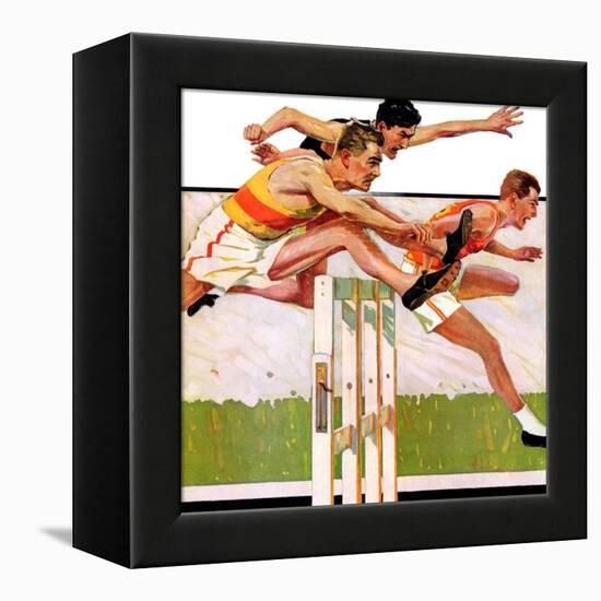 "Hurdlers,"May 4, 1935-Maurice Bower-Framed Premier Image Canvas