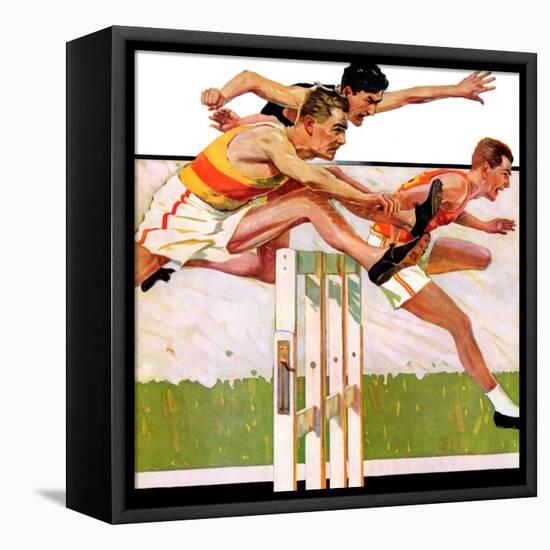 "Hurdlers,"May 4, 1935-Maurice Bower-Framed Premier Image Canvas