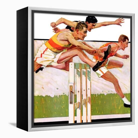 "Hurdlers,"May 4, 1935-Maurice Bower-Framed Premier Image Canvas