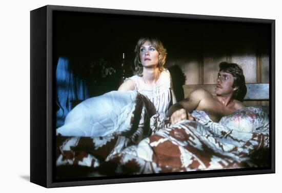 Hurlements, THE HOWLING, by JoeDante with Dee Wallace and Christopher Stone, 1981 (photo)-null-Framed Stretched Canvas