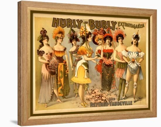 Hurly-Burly Extravaganza and Refined Vaudeville-null-Framed Stretched Canvas