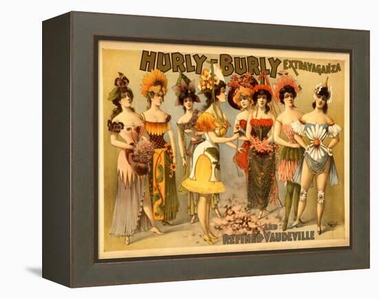 Hurly-Burly Extravaganza and Refined Vaudeville-null-Framed Stretched Canvas