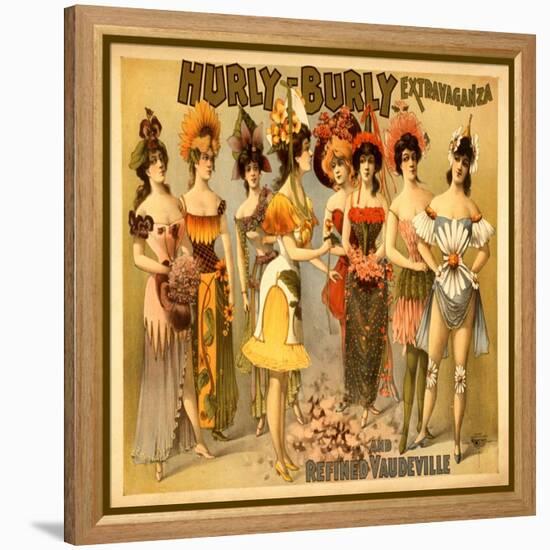 Hurly-Burly Extravaganza and Refined Vaudeville-null-Framed Stretched Canvas