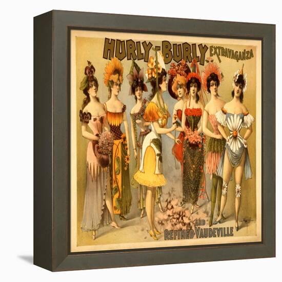 Hurly-Burly Extravaganza and Refined Vaudeville-null-Framed Stretched Canvas