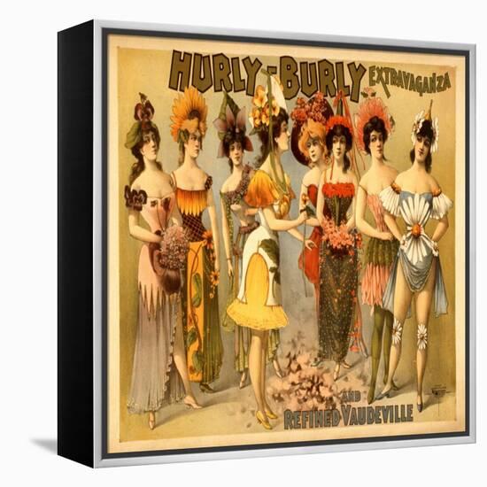 Hurly-Burly Extravaganza and Refined Vaudeville-null-Framed Stretched Canvas