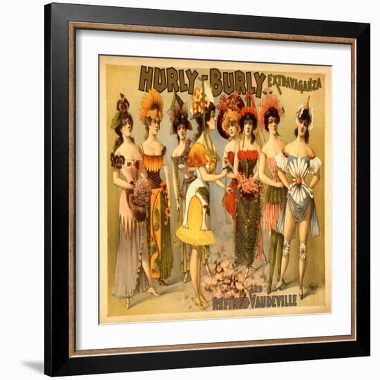 Hurly-Burly Extravaganza and Refined Vaudeville-null-Framed Art Print