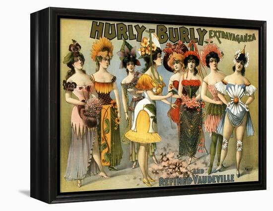 Hurly-Burly Extravaganza and Vaudeville, 1899-Science Source-Framed Premier Image Canvas