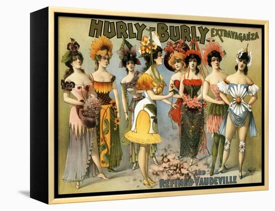 Hurly-Burly Extravaganza and Vaudeville, 1899-Science Source-Framed Premier Image Canvas