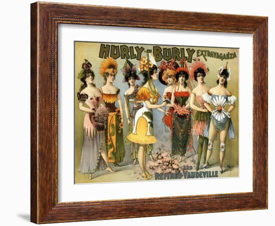 Hurly-Burly Extravaganza and Vaudeville, 1899-Science Source-Framed Giclee Print