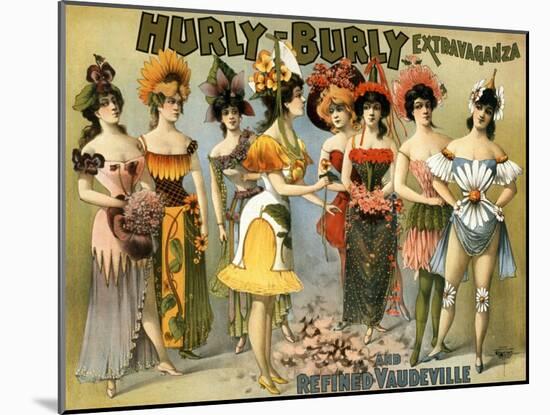 Hurly-Burly Extravaganza and Vaudeville, 1899-Science Source-Mounted Giclee Print