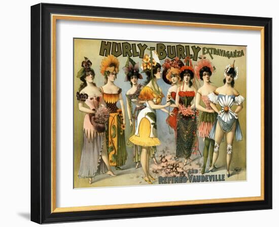 Hurly-Burly Extravaganza and Vaudeville, 1899-Science Source-Framed Giclee Print