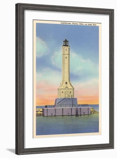 Huron Lighthouse, Lake Erie-null-Framed Art Print