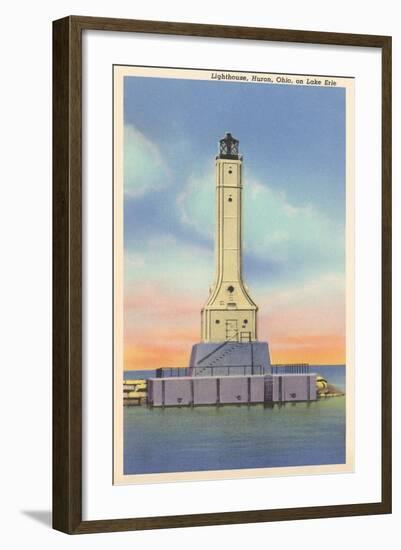 Huron Lighthouse, Lake Erie-null-Framed Art Print