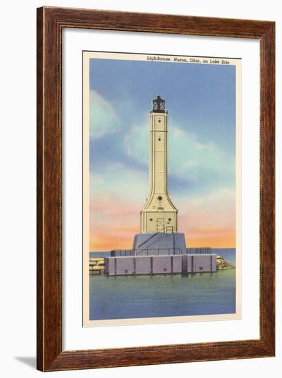 Huron Lighthouse, Lake Erie-null-Framed Art Print