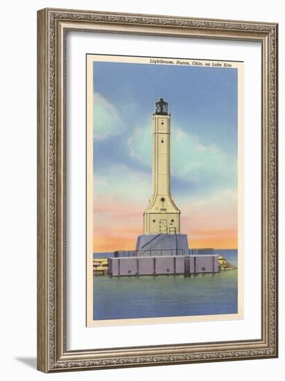 Huron Lighthouse, Lake Erie-null-Framed Art Print