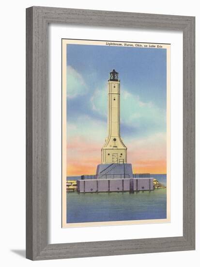 Huron Lighthouse, Lake Erie-null-Framed Art Print