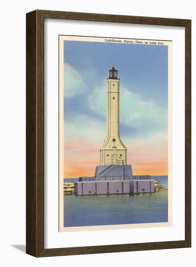 Huron Lighthouse, Lake Erie-null-Framed Art Print