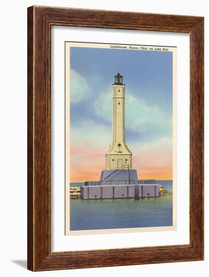 Huron Lighthouse, Lake Erie-null-Framed Art Print