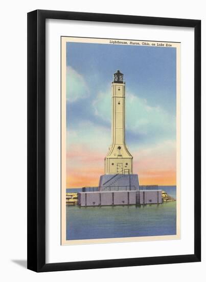 Huron Lighthouse, Lake Erie-null-Framed Art Print