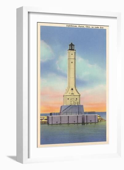 Huron Lighthouse, Lake Erie-null-Framed Art Print