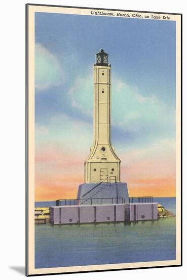 Huron Lighthouse, Lake Erie-null-Mounted Art Print