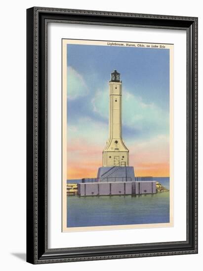 Huron Lighthouse, Lake Erie-null-Framed Art Print