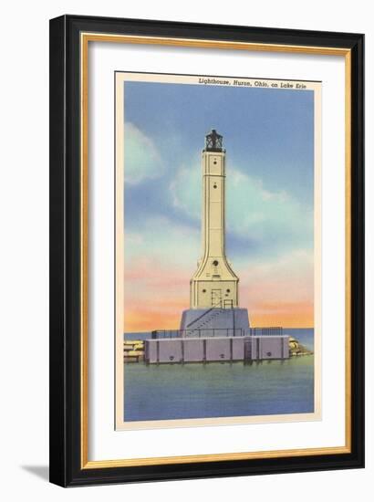 Huron Lighthouse, Lake Erie-null-Framed Art Print