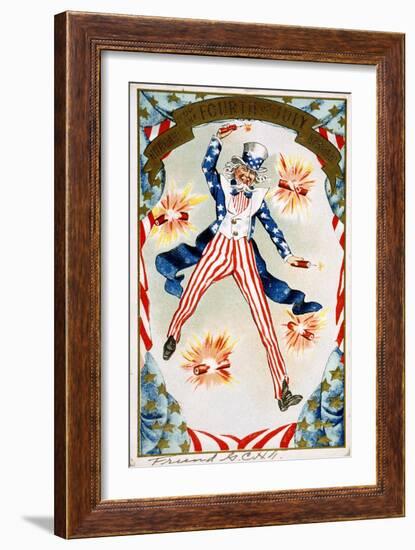 Hurrah for the Fouth of July! Hurray! Postcard-null-Framed Giclee Print