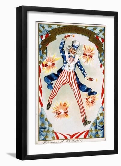 Hurrah for the Fouth of July! Hurray! Postcard-null-Framed Giclee Print