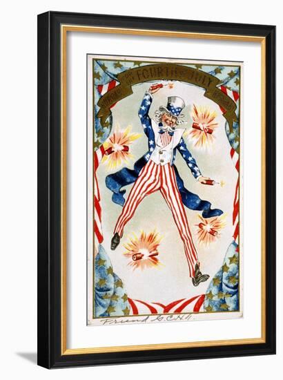 Hurrah for the Fouth of July! Hurray! Postcard-null-Framed Giclee Print