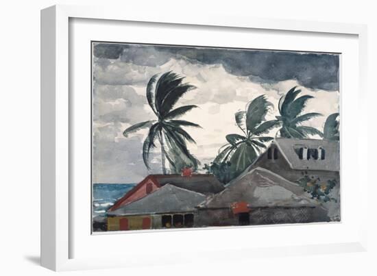 Hurricane, Bahamas, 1898 (W/C and Graphite on Paper)-Winslow Homer-Framed Giclee Print